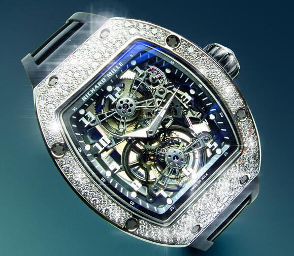 Richard Mille RM17-01 White Gold Full Set diamonds Replica Watch